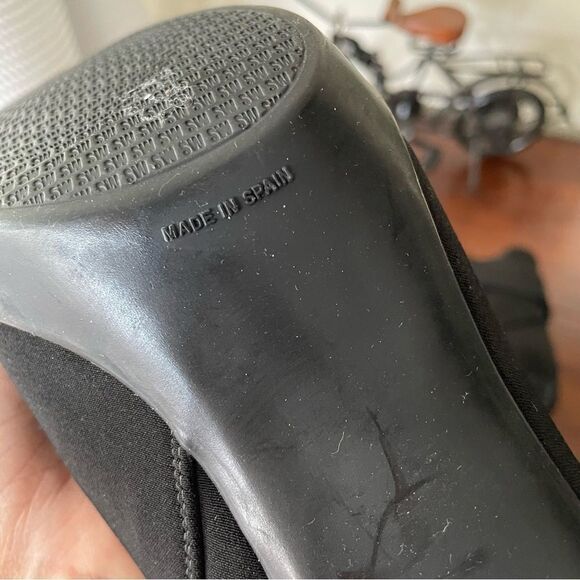 STUART WEITZMAN BLACK GORE-TEX NEOPRENE ANKLE BOOTS HIGH HEEL SIZE 9 M - Picture 10 of 11